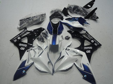 S1000RR 09-14 Motorrad Verkleidungen - Weiß Blau