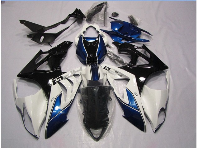 S1000RR 09-14 Motorrad Vollverkleidung - Weiß Blau S1000RR 09-14 Motorrad Vollverkleidung - Weiß Blau