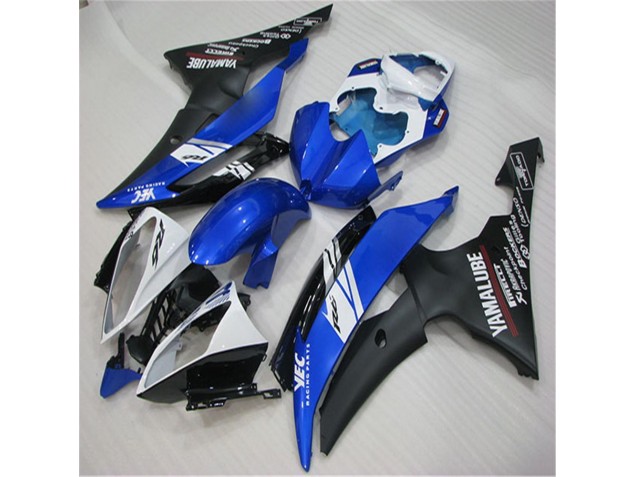R6 08-16 Motorrad Verkleidungen - Weiß Blau Schwarz R6 08-16 Motorrad Verkleidungen - Weiß Blau Schwarz