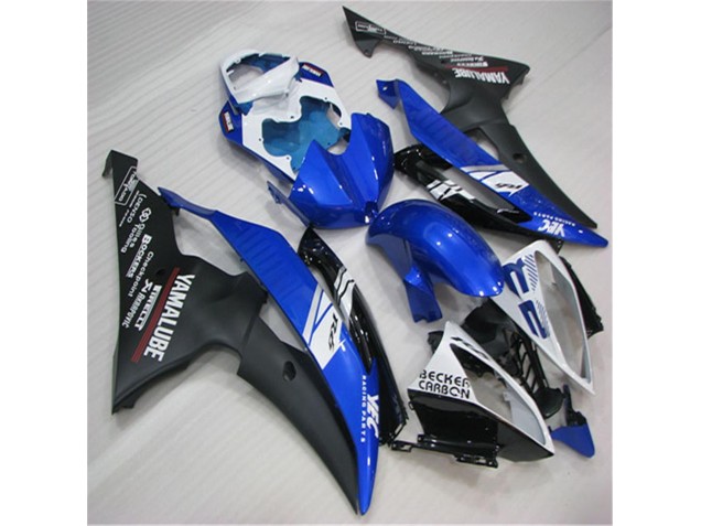 R6 08-16 Motorrad Verkleidungen - Weiß Blau Schwarz R6 08-16 Motorrad Verkleidungen - Weiß Blau Schwarz