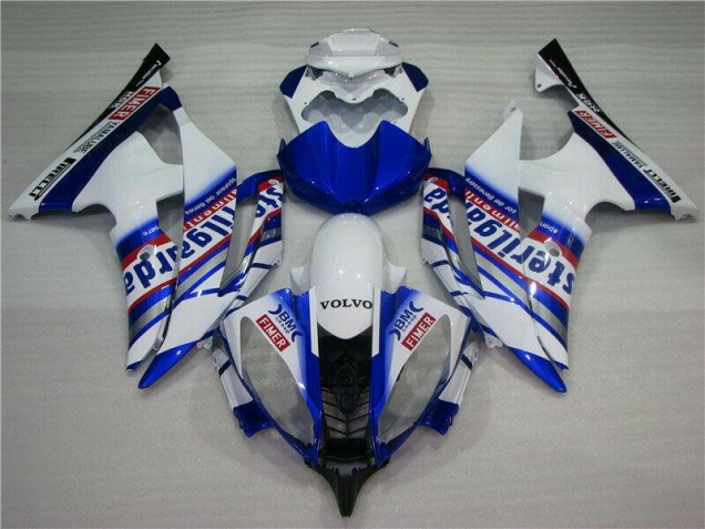 R6 08-16 Motorrad Verkleidungen - Weiß Blau Sterilgarda Volvo R6 08-16 Motorrad Verkleidungen - Weiß Blau Sterilgarda Volvo