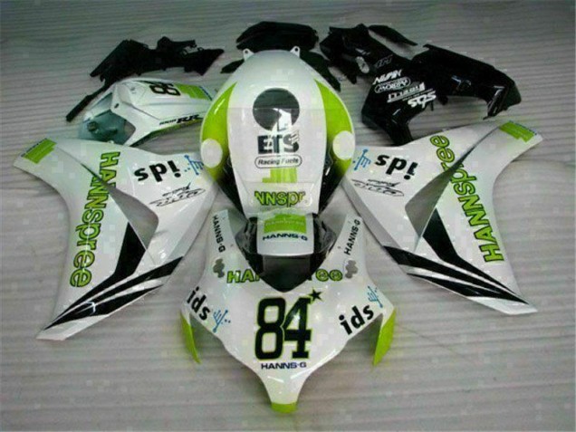 CBR 1000 RR 08-11 Motorrad Verkleidungen - Weiß Grün Hannspree 84 CBR 1000 RR 08-11 Motorrad Verkleidungen - Weiß Grün Hannspree 84