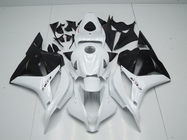 CBR 600 RR 09-12 Motorrad Verkleidungen - Weiß Matt Schwarz CBR 600 RR 09-12 Motorrad Verkleidungen - Weiß Matt Schwarz