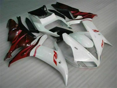 R1 02-03 Motorrad Vollverkleidung - Weiß