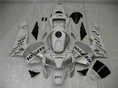 CBR 600 RR 03-04 Motorrad Verkleidung - Weiß Repsol