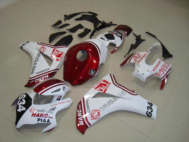CBR 1000 RR 08-11 Motorrad Verkleidungen - Weiß Rot HARC Pro PIAA 634 CBR 1000 RR 08-11 Motorrad Verkleidungen - Weiß Rot HARC Pro PIAA 634