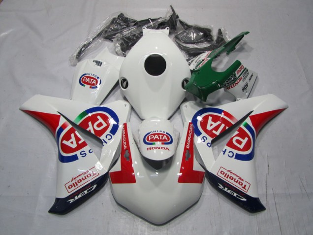 CBR 1000 RR 08-11 Motorrad Verkleidungen - Weiß Rot PATA CBR 1000 RR 08-11 Motorrad Verkleidungen - Weiß Rot PATA