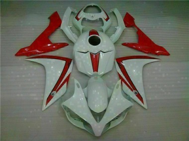 R1 07-08 Motorrad Verkleidungen - Weiß Rot