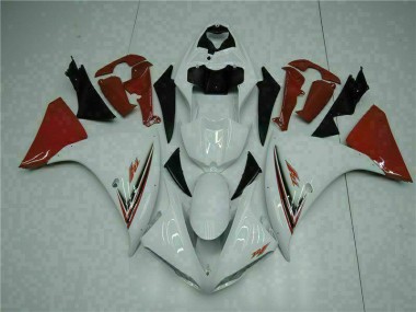R1 09-11 Motorrad Verkleidungen - Weiß Rot