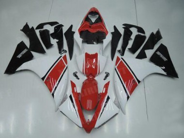 R1 12-14 Motorrad Verkleidungen - Weiß Rot Schwarz