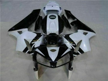 CBR 600 RR 05-06 Motorrad Vollverkleidung - Weiß Schwarz