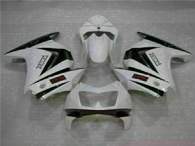 EX250 08-12 Motorrad Verkleidungen - Weiß Schwarz EX250 08-12 Motorrad Verkleidungen - Weiß Schwarz