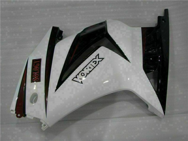 EX250 08-12 Motorrad Verkleidungen - Weiß Schwarz EX250 08-12 Motorrad Verkleidungen - Weiß Schwarz
