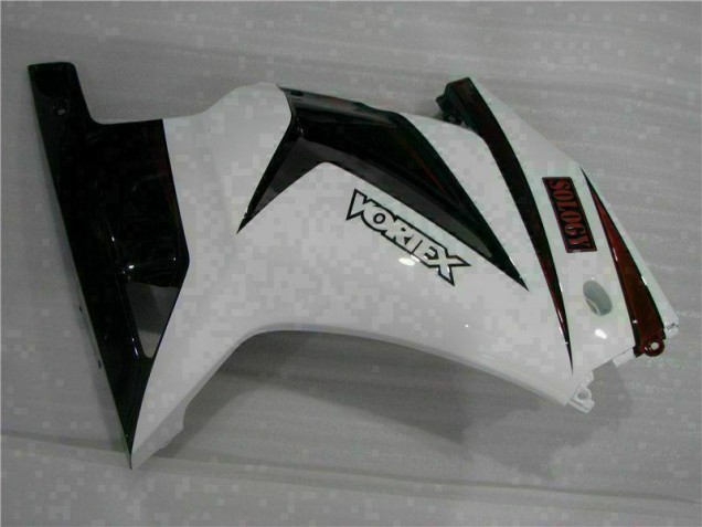 EX250 08-12 Motorrad Verkleidungen - Weiß Schwarz EX250 08-12 Motorrad Verkleidungen - Weiß Schwarz