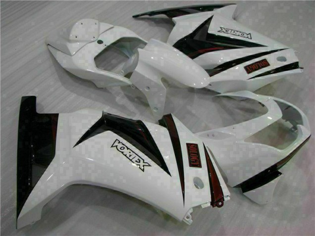 EX250 08-12 Motorrad Verkleidungen - Weiß Schwarz EX250 08-12 Motorrad Verkleidungen - Weiß Schwarz