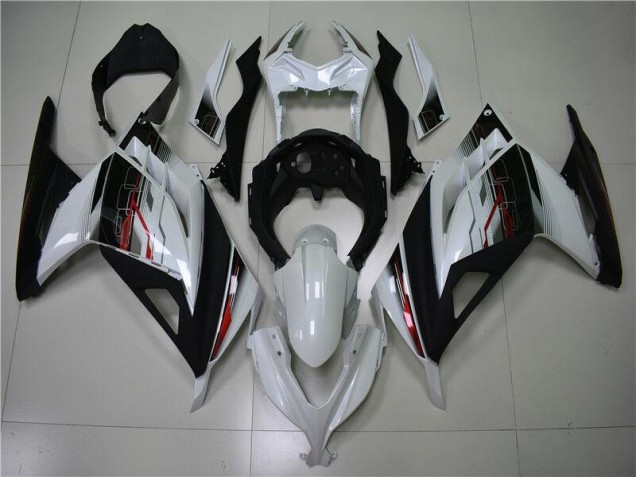 EX300 13-16 Motorrad Verkleidungen - Weiß Schwarz EX300 13-16 Motorrad Verkleidungen - Weiß Schwarz