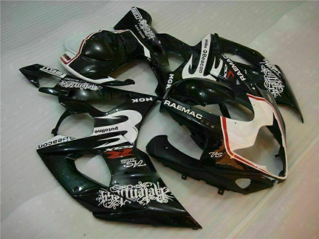 GSXR 1000 K5 05-06 Motorrad Verkleidung - Weiß Schwarz GSXR 1000 K5 05-06 Motorrad Verkleidung - Weiß Schwarz