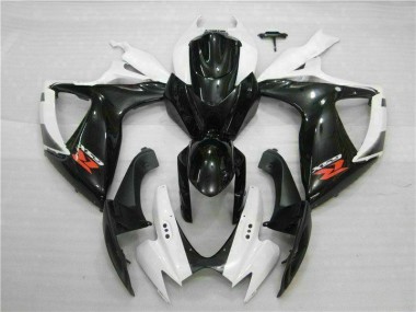 GSXR 600 / 750 K6 06-07 Motorrad Verkleidung - Weiß Schwarz