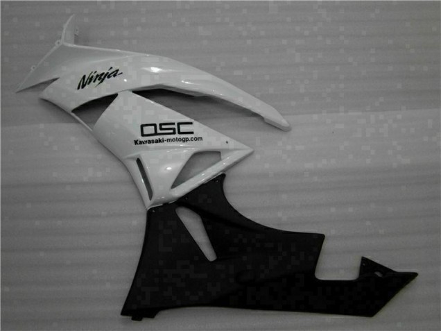 ZX6R 09-12 Motorrad Verkleidungen - Weiß Schwarz Ninja ZX6R 09-12 Motorrad Verkleidungen - Weiß Schwarz Ninja