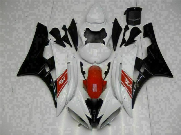 R6 06-07 Motorrad Vollverkleidung - Weiß Schwarz R6 06-07 Motorrad Vollverkleidung - Weiß Schwarz