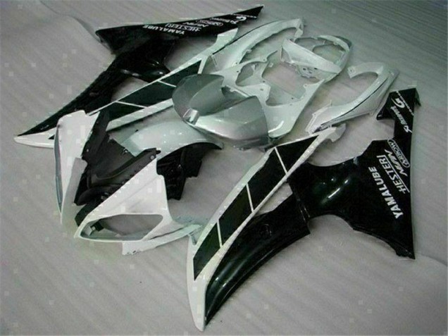 R6 08-16 Motorrad Verkleidungen - Weiß Schwarz R6 08-16 Motorrad Verkleidungen - Weiß Schwarz