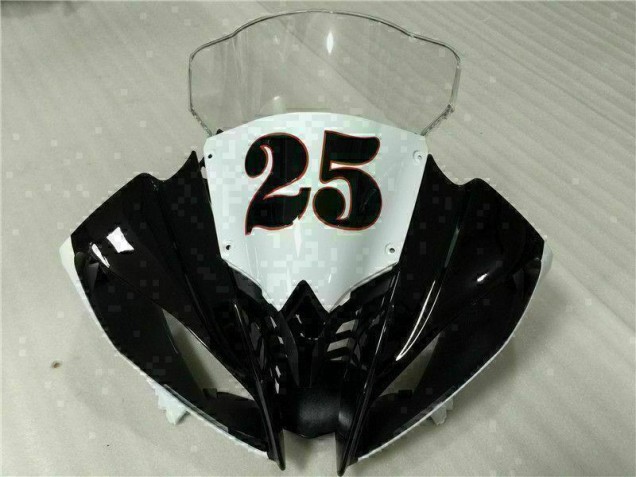 R6 08-16 Motorrad Vollverkleidung - Weiß Schwarz R6 08-16 Motorrad Vollverkleidung - Weiß Schwarz