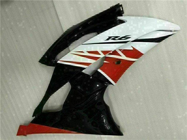R6 08-16 Motorrad Vollverkleidung - Weiß Schwarz R6 08-16 Motorrad Vollverkleidung - Weiß Schwarz