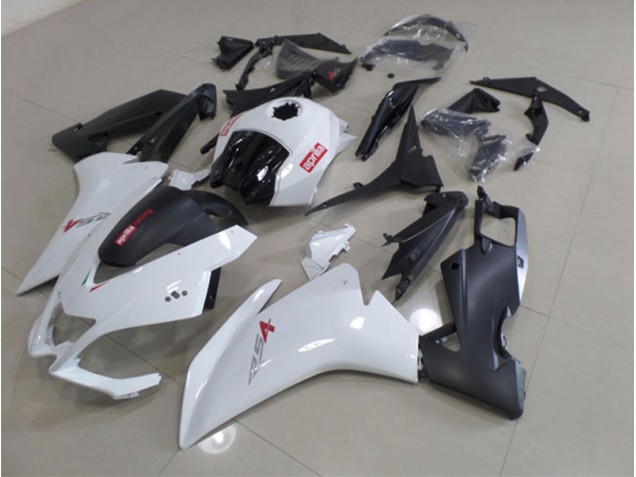 RS4 50 125 11-18 Motorrad Verkleidungen - Weiß Schwarz RS4 50 125 11-18 Motorrad Verkleidungen - Weiß Schwarz