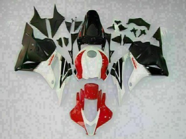 CBR 600 RR 09-12 Motorrad Verkleidungen - Weiß Schwarz Rot
