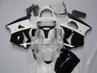 ZX6R 00-02 Motorrad Verkleidungen - Weiß Schwarz