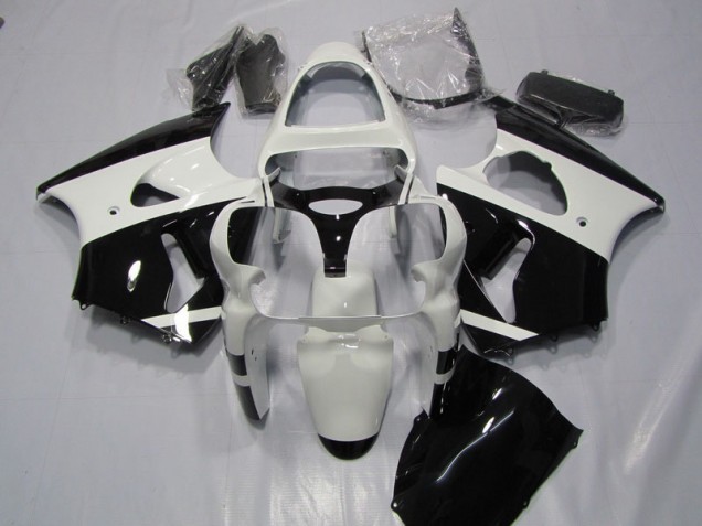ZX6R 00-02 Motorrad Verkleidungen - Weiß Schwarz ZX6R 00-02 Motorrad Verkleidungen - Weiß Schwarz