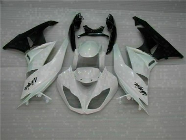 ZX6R 09-12 Motorrad Verkleidung - Weiß Schwarz