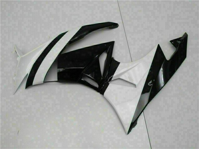 ZX6R 09-12 Motorrad Verkleidungen - Weiß Schwarz ZX6R 09-12 Motorrad Verkleidungen - Weiß Schwarz