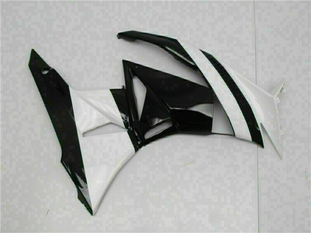 ZX6R 09-12 Motorrad Verkleidungen - Weiß Schwarz ZX6R 09-12 Motorrad Verkleidungen - Weiß Schwarz