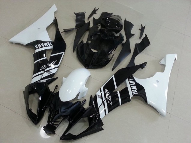 R6 08-16 Motorrad Verkleidungen - Weiß Und Schwarz R6 08-16 Motorrad Verkleidungen - Weiß Und Schwarz
