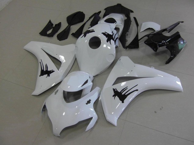 CBR 1000 RR 08-11 Motorrad Verkleidungen - Weiß mit Besonders Aufkleber