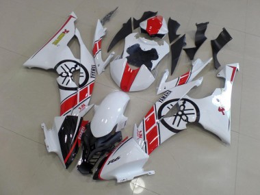 R6 08-16 Motorrad Verkleidungen - Weiß mit Big Yamaha Logo